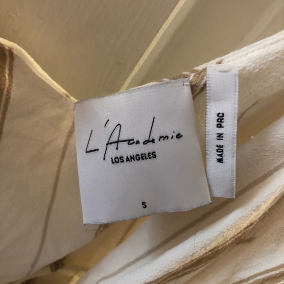 L/Academie The Ruffle Cami in Stripe - Picture 4 of 6